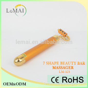 24k Beauty Bar Anti-Wrinkle Beauty Equipment Vibrating Facial Massager With Germanium